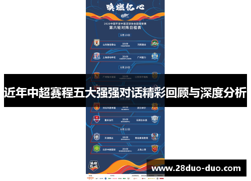 近年中超赛程五大强强对话精彩回顾与深度分析